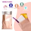 Sanitary Napkin Disposal Bags, 100 Pcs Disposable Sanitary Bag with Self-sealing Seals for Women, Personal Feminine Hygiene Disposal Bags view 3