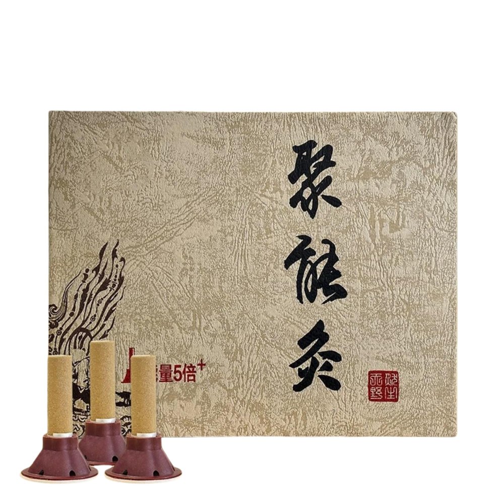 Moxa Cones for Moxibustion 10 mm Pure Moxa Stick Wormwood Moxibustion Sticks Mugwort for Neck Waist Knee Back Acupoint Care