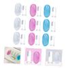BCOATH 9pcs Finger Toothbrush Soft Silicone Oral Cleaning Brushes for Storage Boxes Double-Sided Design for Gentle Gum Massage for Years view 2