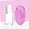 BCOATH 9pcs Finger Toothbrush Soft Silicone Oral Cleaning Brushes for Storage Boxes Double-Sided Design for Gentle Gum Massage for Years view 3