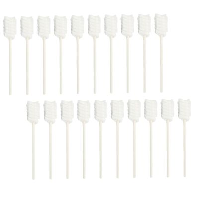 Baluue 30pcs Boy Girl Tongue Cleaners Disposable Oral Care Brushes with Soft Gauze and Paper Sticks for Gentle Oral Hygiene Safe for Use