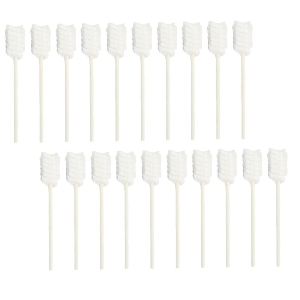 Baluue 30pcs Boy Girl Tongue Cleaners Disposable Oral Care Brushes with Soft Gauze and Paper Sticks for Gentle Oral Hygiene Safe for Use