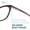 2SeeLife Narrow Cat Eye Reading Glasses for Women SmallMedium Fit, Sturdy Frame, Spring Hinges, Stylish Cateye Readers, Pink, +1.25 view 4