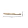 TOBBOMEY 12pcs Bamboo Tongue Cleaners Eco-friendly Tongue Scrapers for Fresh Breath for Adults Biodegradable Design Light Brown view 2