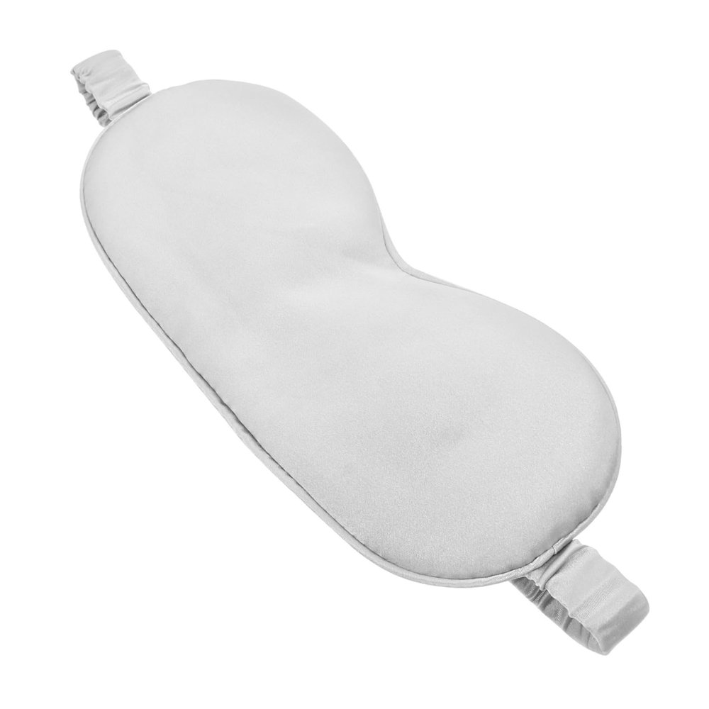 Baluue Natural Silk Eye Mask Blindfold Sleep Mask for Women Men Raised Nasal Bridge