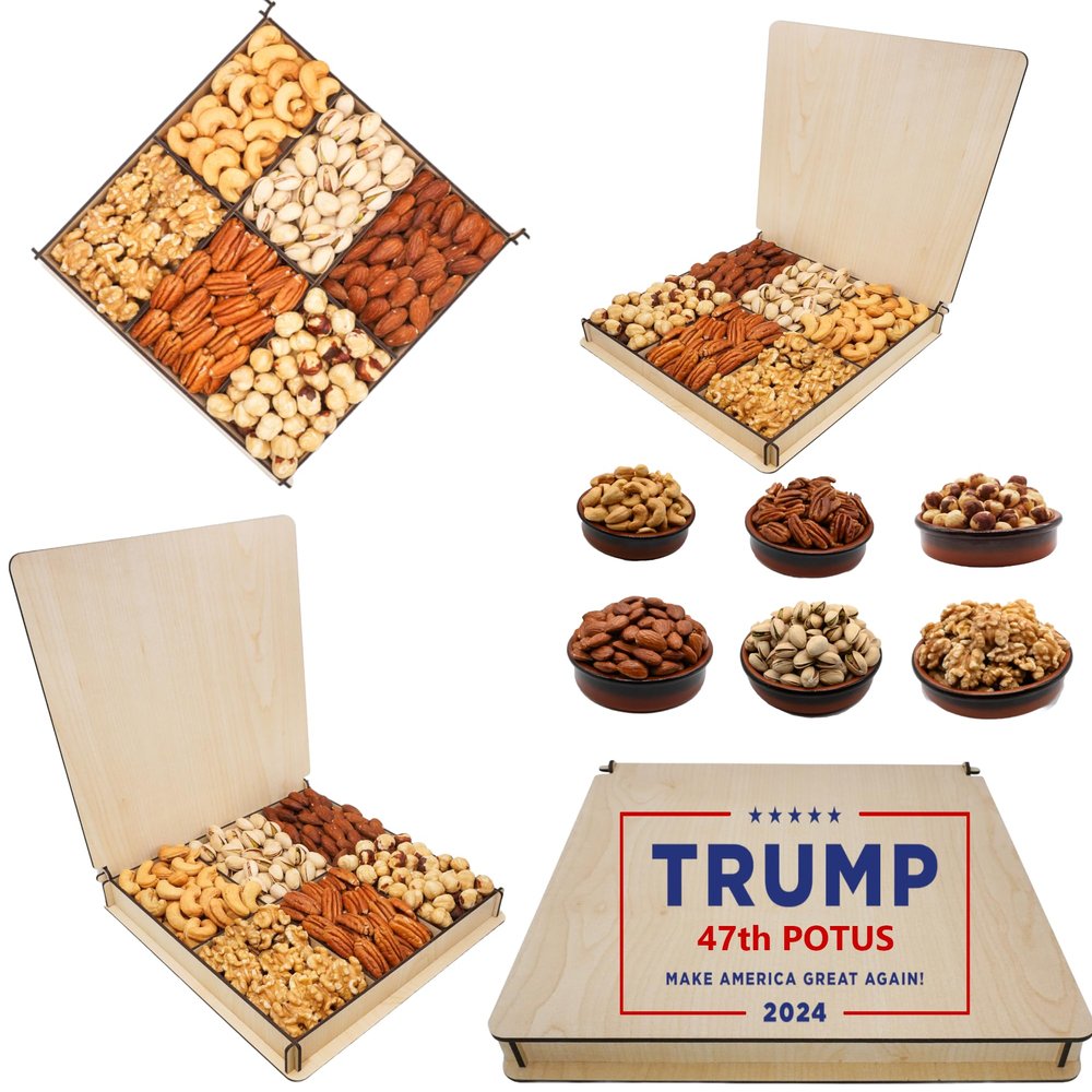 American Flag Gift Basket, Mixed Nuts Boxes, Gift Ideas, Presents, Holiday, Donald Trump, Gift Tray, Christmas Gift Basket (Holiday Basket)