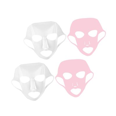 PartyKindom Silicone Mask Cover for Women 4pcs Reusable Face Mask Film Comfortable and Safe