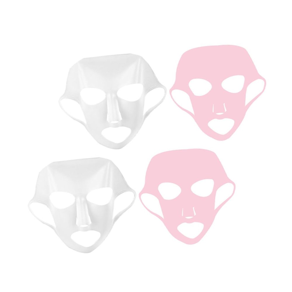 PartyKindom Silicone Mask Cover for Women 4pcs Reusable Face Mask Film Comfortable and Safe