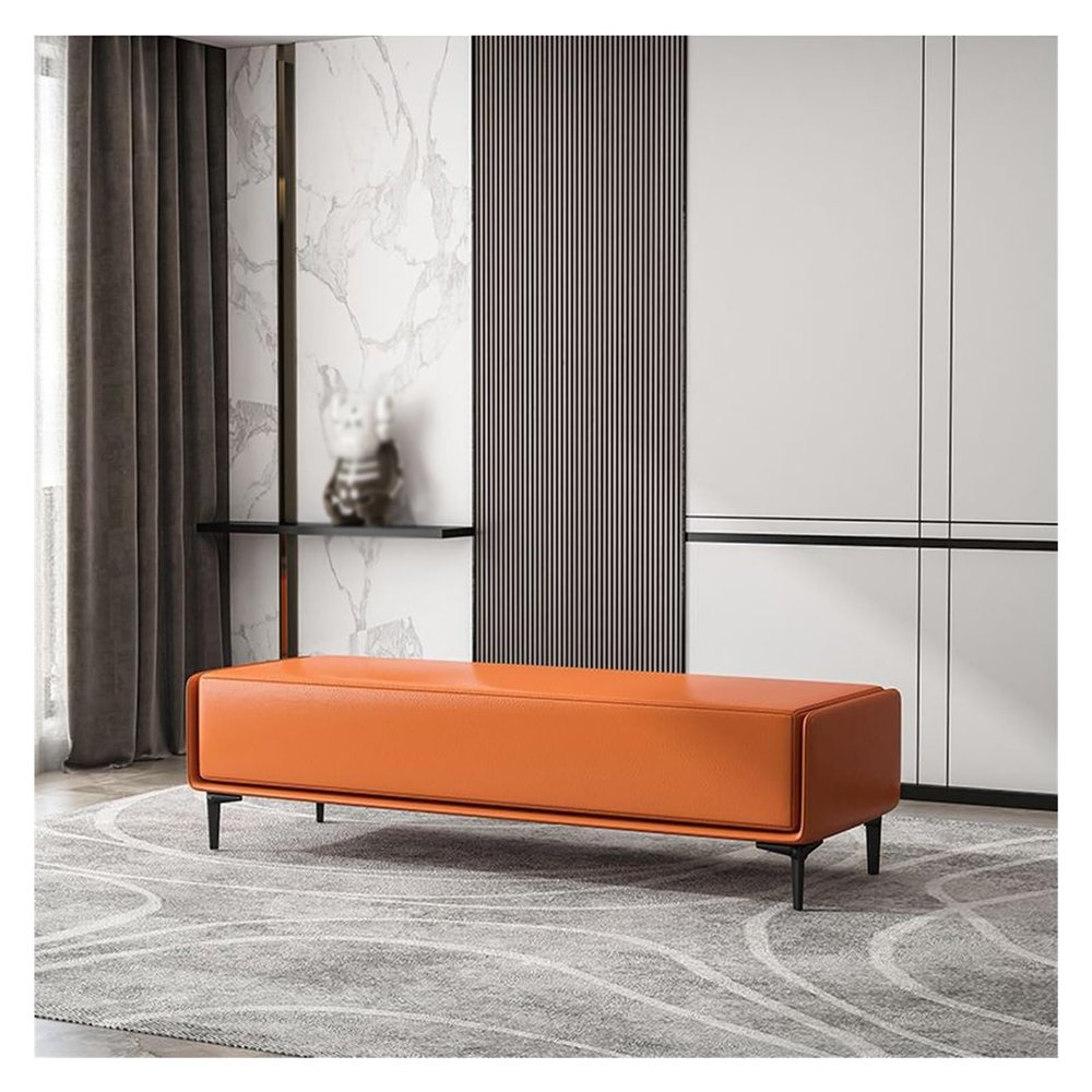 WIKKASSEIR Shoe Bench Shoe Changing Stool Bed End Stool Bedroom Cloakroom Home Door Can Sit and Wear Shoe Stool Sofa Stool Bedside Stool Shower Stool for Inside Shower(C,M 120cm)