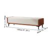 WIKKASSEIR Shoe Bench Shoe Changing Stool Bed End Stool Bedroom Cloakroom Home Door Can Sit and Wear Shoe Stool Sofa Stool Bedside Stool Shower Stool for Inside Shower(C,M 120cm) view 2