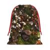 MUFLVDX Wild Mushroom Print Christmas Gift Bags,Multi Purpose Drawstring Gift Pouches,For Xmas,Weddings,Parties,Gifts,Candy view 1