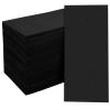 100 Pack Linen Like Black Napkins Disposable Guest Paper Hand Towels for Bathroom Soft Absorbent Decorative Dinner Napkins Wedding Party Cocktail Reception Event, 12" x 17" view 1