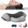 Bulnire Cervicale Pillow,Massaggiatore for il collo 3 in 1, Deep Massage and Relaxation, with Heat, Neck Stretcher Massage Relaxer (Grey) view 1