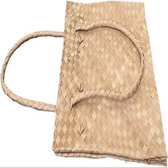 Eco-friendly favor bags, reusable, natural, handwoven buri bags (10)