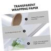 GARVALON 1roll Cellophane Wrap Roll for Flower Bouquets Glassine for Basket Wrapping Arts Crafts Supplies Protects against Dirt Moisture view 3