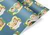 Vintage Christmas Wrapping Paper, Retro Classic Xmas Gift Wrap, Nostalgic Design for Grandparents (Carolers, 6 foot x 30 inch roll) view 1