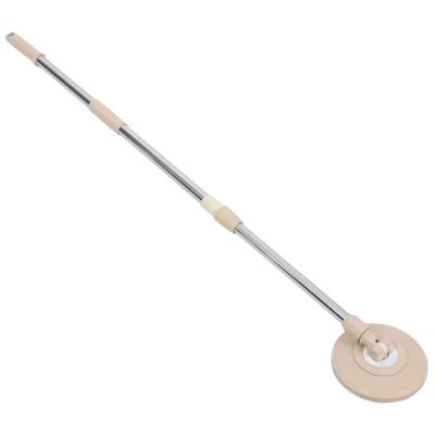 GARVALON Detachable Rotary Mop Pole Reinforced Stainless Steel Handle and Plastic Base for Easy Maneuverability Tight Spaces for Floor Cleaning