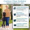 Vive Lightweight Rollator Walker with Seat - Carbon Fiber Frame for Seniors view 2