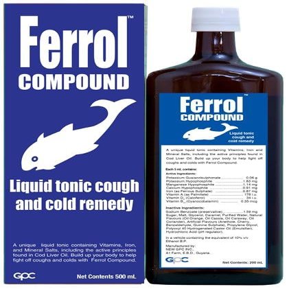 Ferrol Compound Liquid Tonic Cough and Cold Remedy - 500ml