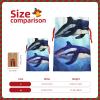 KHiry Christmas Gift Bags With Drawstring Burlap Gift Bags Orca Killer Whale Drawstring Bag Reusable Xmas Wrapping Bag for Party Burlap Bags for Wedding Storage Home Supplies view 2