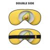 One Half of an Avocado Sleep Mask Eye Mask with Adjustable Strap,A Large Round White Dish Eye Sleep Shade Cover Blocks Light for Women Men Airplane Travel Nap Meditation view 2