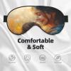 Indian Mother and New Born Baby Sleep Mask Eye Mask with Adjustable Strap,Happy Eye Sleep Shade Cover Blocks Light for Women Men Airplane Travel Nap Meditation view 3