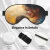 Indian Mother and New Born Baby Sleep Mask Eye Mask with Adjustable Strap,Happy Eye Sleep Shade Cover Blocks Light for Women Men Airplane Travel Nap Meditation view 4