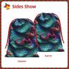 BGSHJVF 3d Magical Dragon Scales Pattern Print Holiday Drawstring Gift Bags,Christmas Gift Wrapping Sacks Pouches For Xmas Presents Party Favor view 3