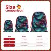 BGSHJVF 3d Magical Dragon Scales Pattern Print Holiday Drawstring Gift Bags,Christmas Gift Wrapping Sacks Pouches For Xmas Presents Party Favor view 4