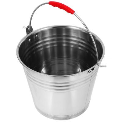 SECFOU Stainless Steel Bucket Milk Container for Farm Cleaning for Supplies Large Capacity Trash Can