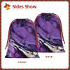 BGSHJVF Marble Purple Print Holiday Drawstring Gift Bags,Christmas Gift Wrapping Sacks Pouches For Xmas Presents Party Favor view 3
