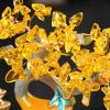 Office desk decor Citrine Crystal Money Tree on Gold Elephant Gourd Statue, Large Gemstone Bonsai Tree, Feng Shui Citrine Money Tree for Wealth Positive Energy, Life Home Dcor Desk decorations(Yellow view 3