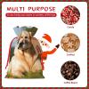 Christmas Gift Bags with Drawstring Christmas Wrapping Bags Cute Labrador Dog Gift Bags for Xmas Burlap Gift Bags Reusable Drawstring Bags Xmas Present Bags for Holiday Party Decorations Small view 4