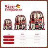 Augenstern Soft Velvet Christmas Drawstring Bag London-British-Symbols Reusable Present Wrapping Sack view 3