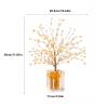 YXIANG56Q Office Desk Decor Crystal Tree of Life Feng Shui Tree Stone Tree Bonsai Money Tree Gemstone Tree for Good Luck for Home Office Table Decoration Desk Decorations(Yellow) view 2