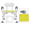 SJIALEN Elderly Bath Chair Toilet Seat Shower Chair Non-Slip Pregnant Woman Disabled Safety Adjustable Home Shower Chair Bathroom Chairs(E) view 2