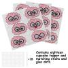 18pcs Pink Glitter Dessert Cupcake Topper Pick for Human Intelligent Cute Brain Theme Decorations Men Women Happy Birthday Party Decor Supplies view 3