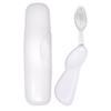 RADIUS Toothbrush with Replaceable Big Brush Head BPA Free ADA Accepted - Left Hand - Pastel White Brush with Pastel White Case view 1