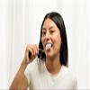 RADIUS Toothbrush with Replaceable Big Brush Head BPA Free ADA Accepted - Left Hand - Pastel White Brush with Pastel White Case view 3