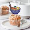 18pcs Glitter Dessert Cupcake Topper Pick for Japanese Food Noodle Theme Decor Supplies Baby Shower Men Woman Happy Birthday Party Decorations view 2