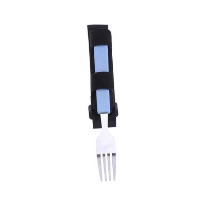 Healeved Assistive Devices for Disabled Easy Cleaning Food Aid Fork Strap Random Color