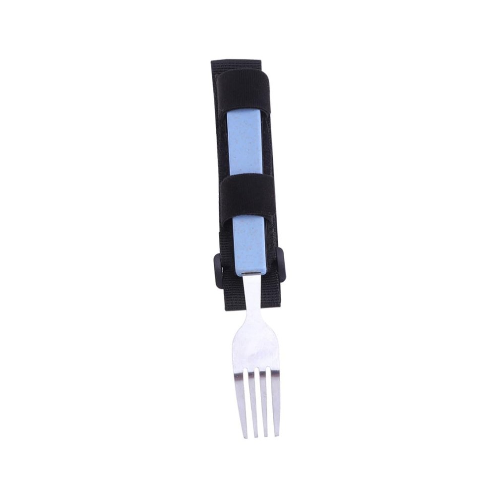 Healeved Assistive Devices for Disabled Easy Cleaning Food Aid Fork Strap Random Color
