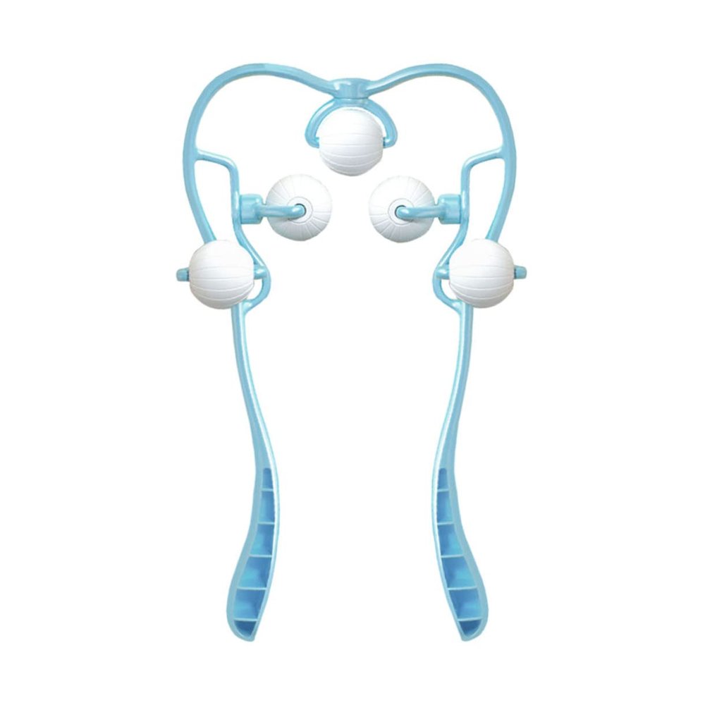 BEBEMOKO Cervical Spine Massage Instrument Neck Pain Relief Scalp Stress Relax Spine Cracker Back Massager Heat Trigger Point Massager Tool