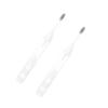 NULYLU 2pcs Portable Foldable Toothbrush for Travel White Convenient Tooth Cleaners Non- Design for Adults The Go Includes Toothpaste Holder view 1