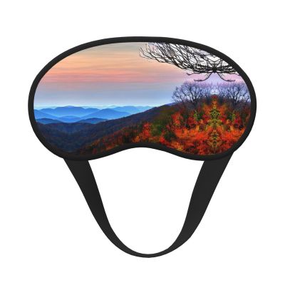 Blue Ridge Mountains Print Sleep Eye Mask Comfortable Sleep Aid for Men Women Travel Yoga Meditation Mask