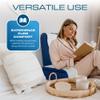 Kolbs Bed Wedge Pillow for Sleep Apnea, FSA Eligible Acid Reflux, and Back Pain Relief, with Chic Jacquard Cover - Headboard Wedges for Sleeping (19" Wedge Reading - Blue) view 3