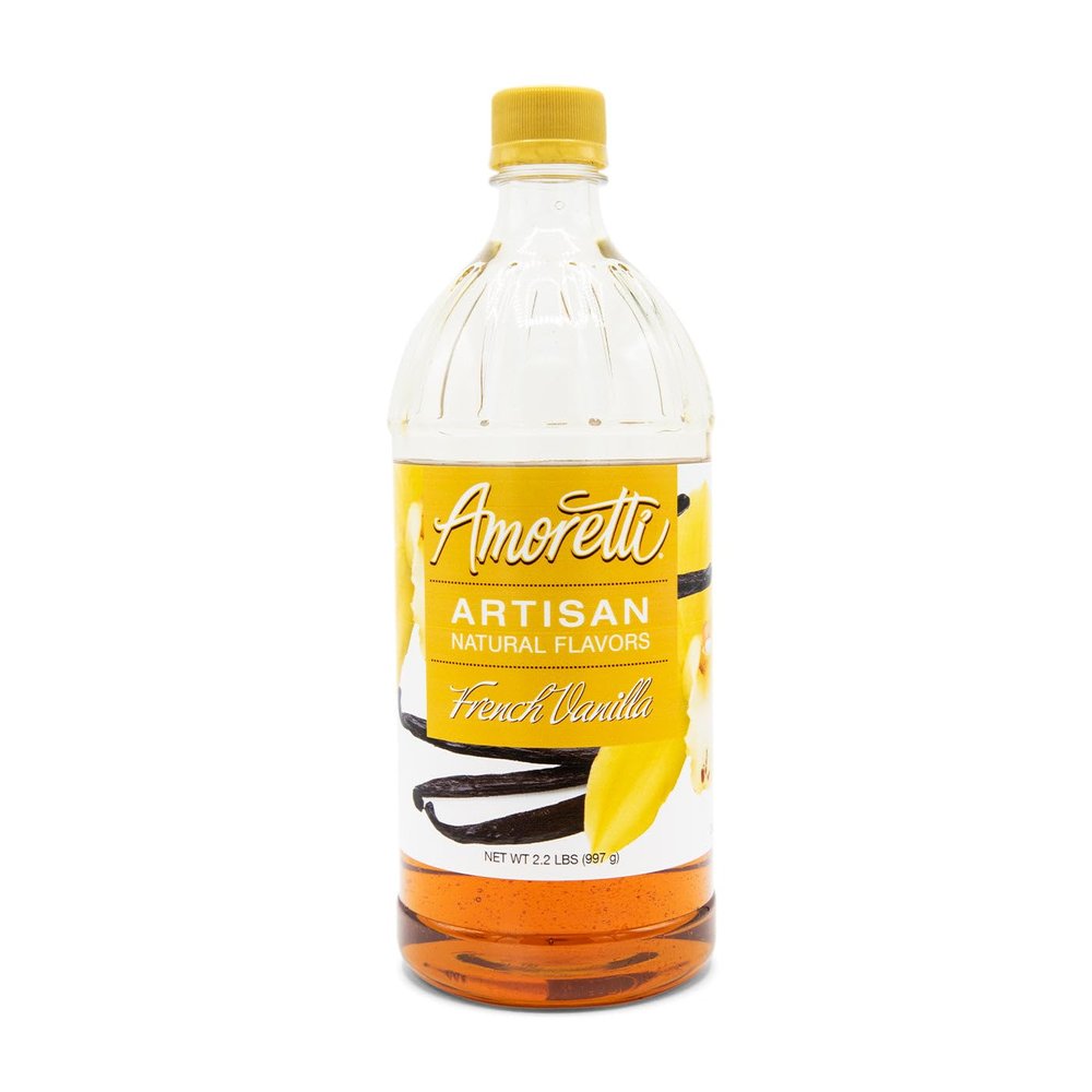 Amoretti - Natural French Vanilla Artisan Flavor Paste, 2.2 lbs, Perfect For Ice Cream, Beverages, Cakes, and more, Preservative Free, Vegan, Gluten Free, No Artificial Sweeteners, Highly Concentrated