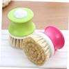 Baluue Natural Coconut Palm Dish Washing Brush Kitchen for Pots and Dishes Ergonomic Handle Random Decontamination Power for Restaurant Use view 4