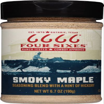 6666 Four Sixes Smoky Maple Seasoning, 6.7 Ounce (Pack of 6)