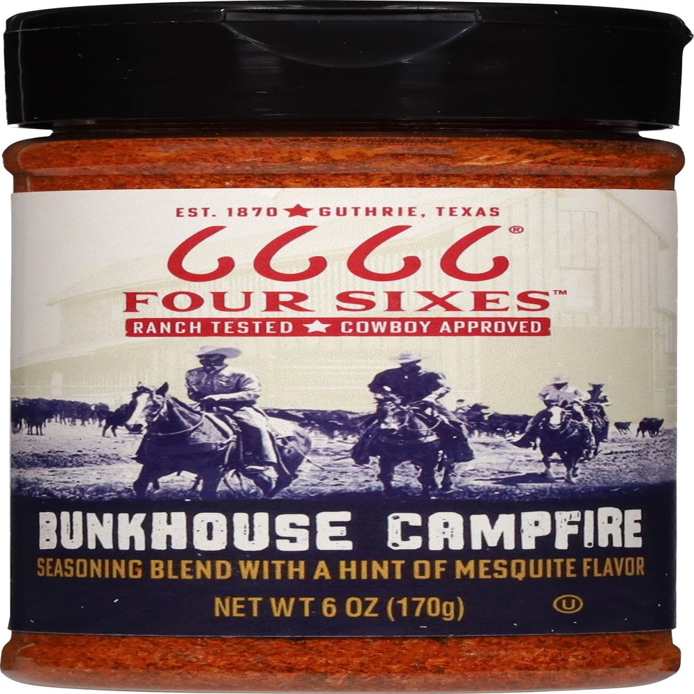 6666 Four Sixes Bunkhouse Campfire Seasoning, 6 Ounce (Pack of 6)